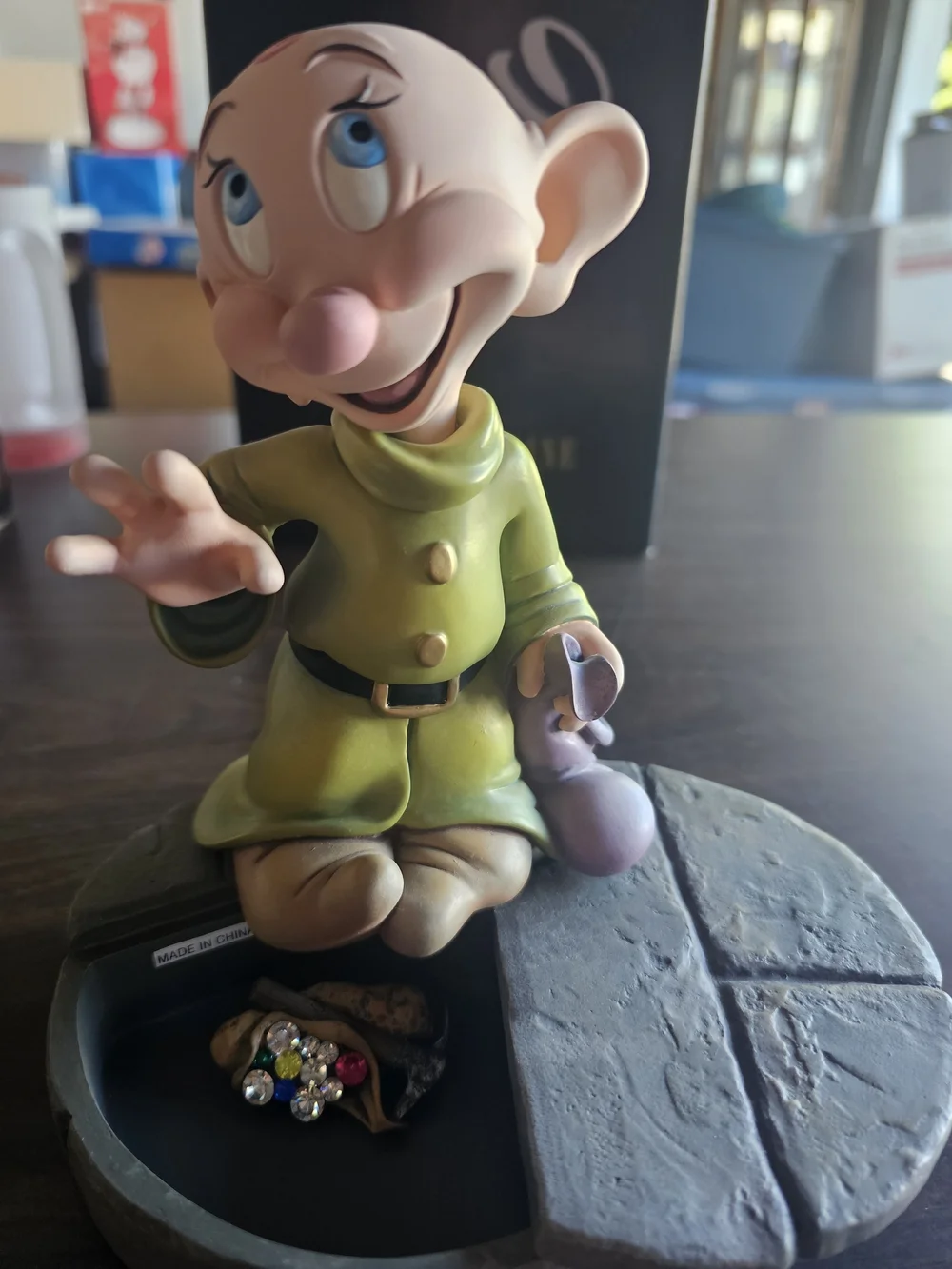 Disney Dopey Resin Figurine - Green 💚💚 Includes Box